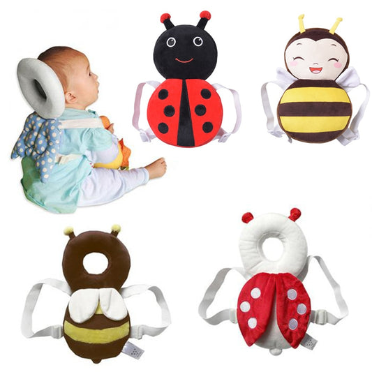 Cute Baby Infant Toddler Newborn Head Back Protector Safety Pad Harness Headgear Cartoon Baby Head Protection Pad