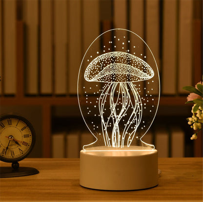 3D Night Light LED Table Light Creative Gift Bedhead Light Small Gift Valentine's Day Children's Day Gift