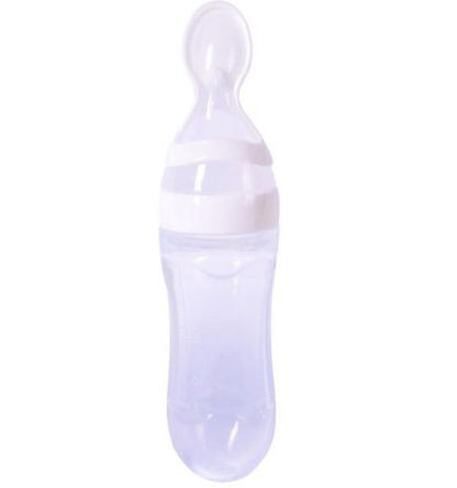 Newborn Baby Silicone Squeezing Feeding Bottle