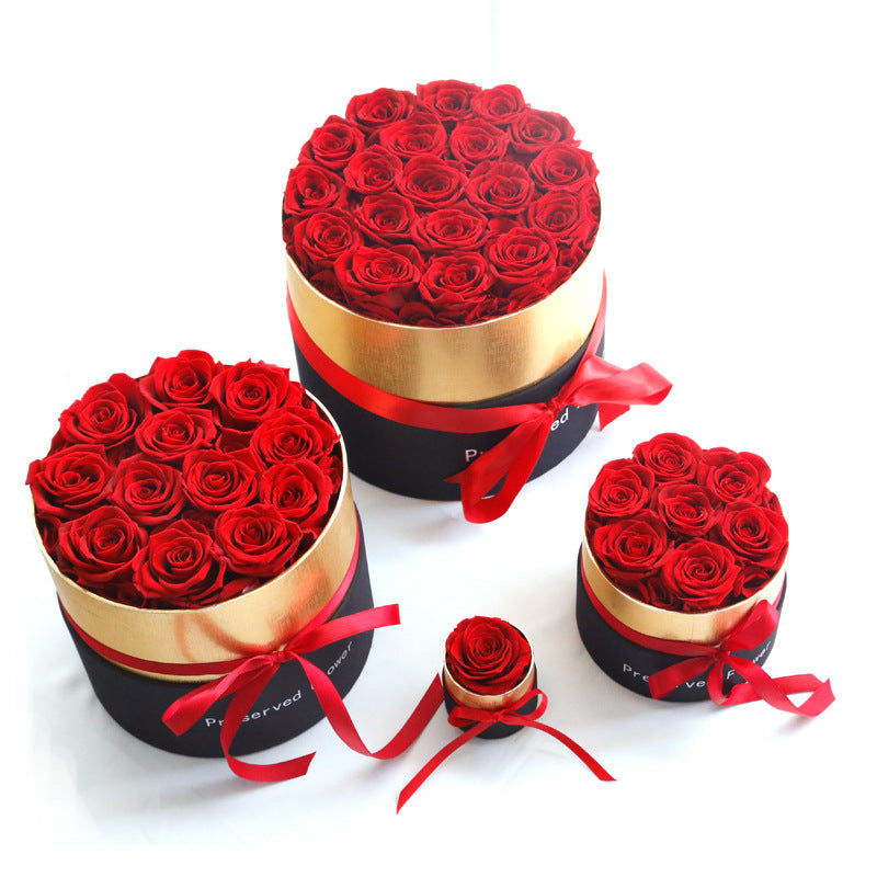 Preserved Flower Rose Gift Box Hug Bucket Christmas Tanabata Valentine's Day Gift