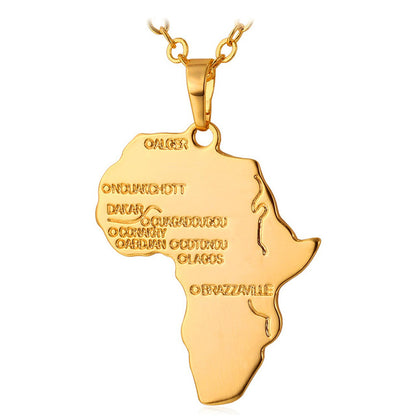 Map of Africa Necklaces