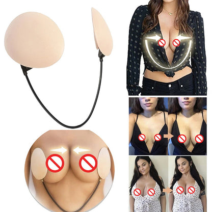 Frontless Bra Shaper Breast Patch Thin Silicone Solid Breast Patch Body Shaper