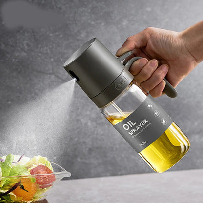 Oil Spray Bottle 250ml High Borosilicate Glass Cooking Oil Dispensers Olive Oil Sprayer Mister