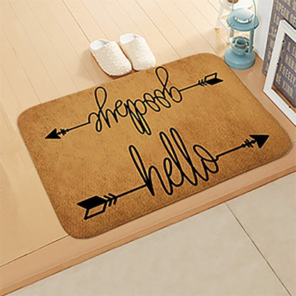 Welcome Doormat Entrance Anti-Slip Mat Hallway 10 Patterns Printed Carpet For Room Bedroom Home Kitchen Door Mat Art Pad