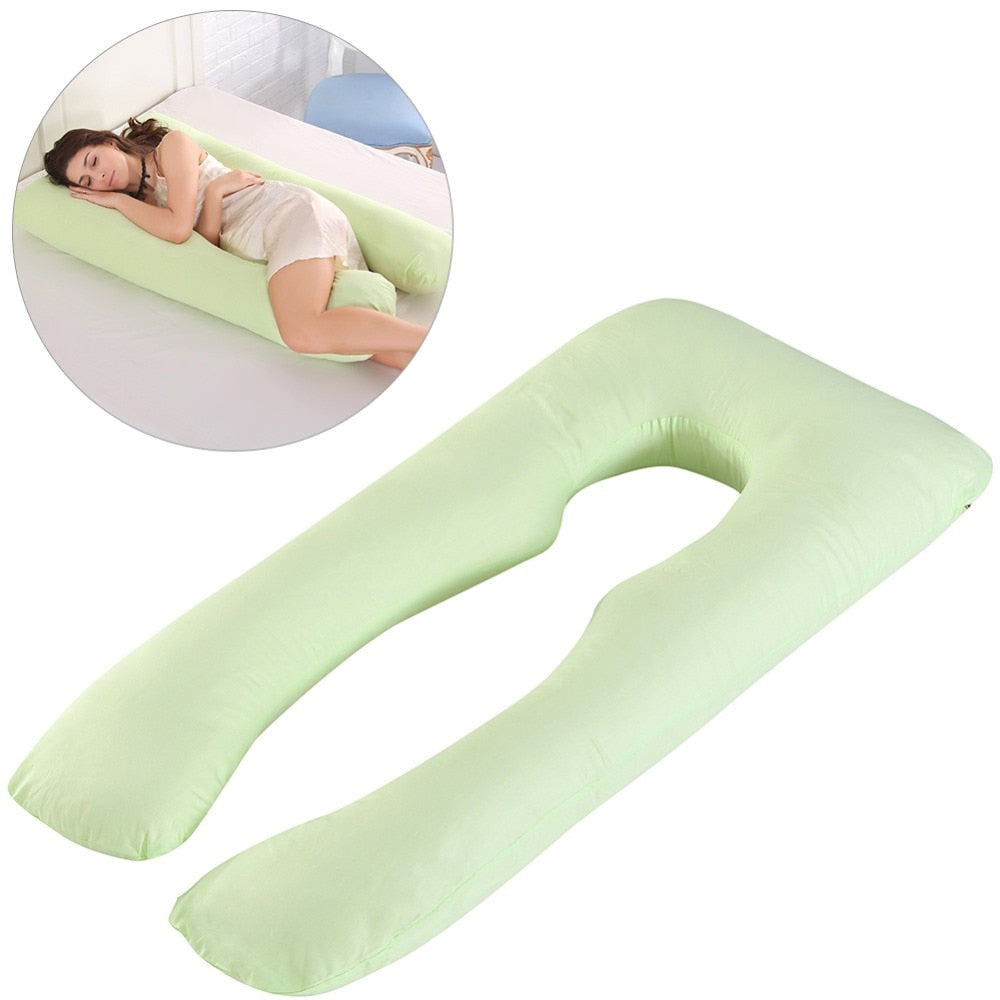 Pregnancy Pillow Bedding Full Body Pillow for Pregnant Women Comfortable U-Shape Cushion Long Side Sleeping Support Pillows