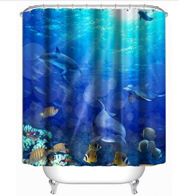 3D Colorful Shower Curtain Bathroom Curtain  Bath Decor Shower Curtains