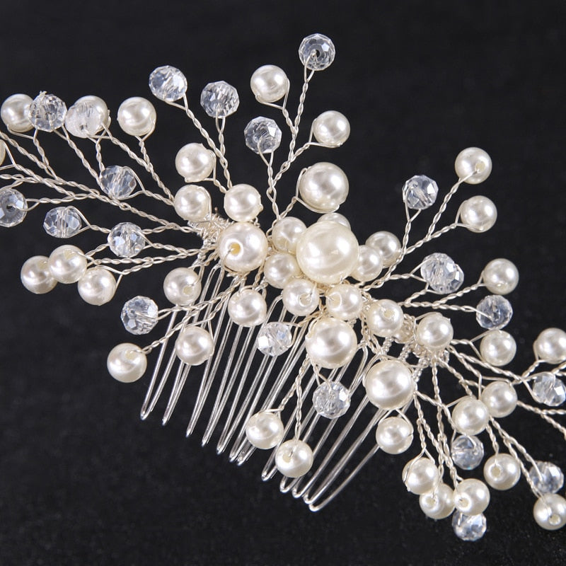 Bridal Hair Ornaments Fashion Hairwear Wedding Hair Accessories Comb for Hair Women Girl Headpiece Headdress Head Decoration Pin