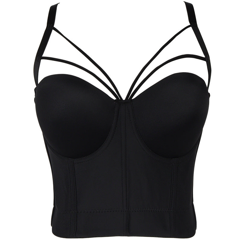 Triangle Camisole Female Shaping Corset Cotton Underwear With Steel Ring Open Back Can Be Worn Daily