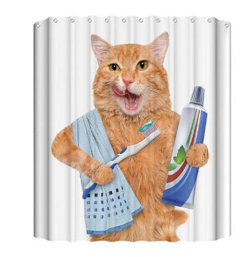 3D Colorful Shower Curtain Bathroom Curtain  Bath Decor Shower Curtains