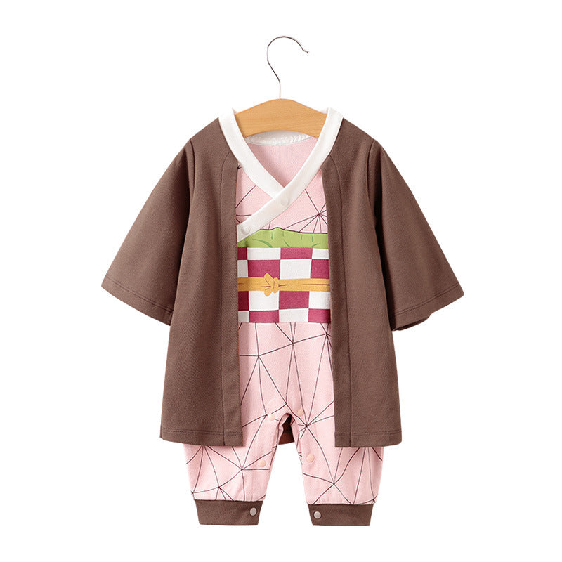 Anime Baby Jumpsuit, Baby Long Sleeved Clothes, Crawling Suit, Newborn Jumpsuit