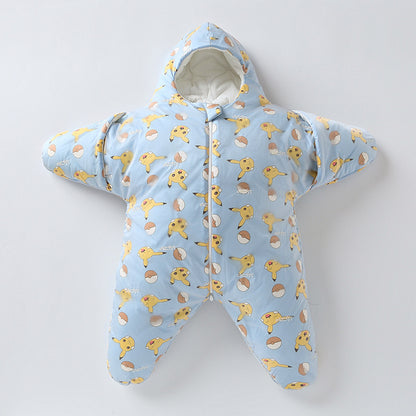 Baby Sleeping Bag Starfish Lamb Split Sleeping Bag With Cotton Thickened Warm Baby Sleeping Bag Anti Kick Quilt