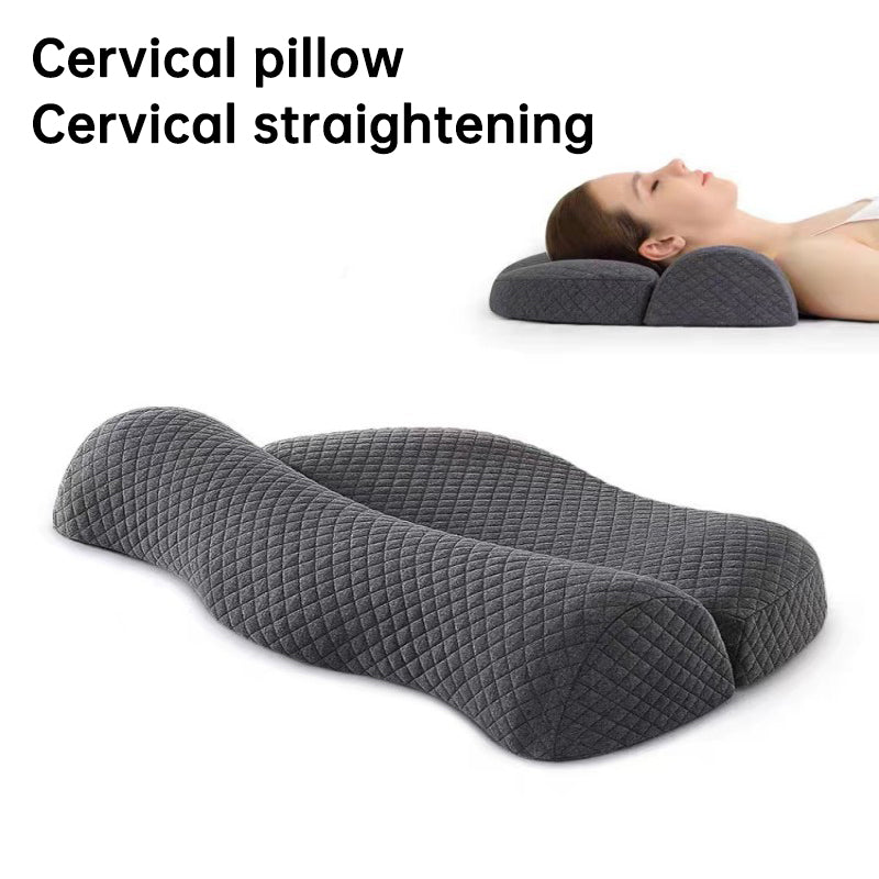 Bed Side Sleeping Pillow Neck Pain Relief Ergonomic Cervical Memory Foam Pillow