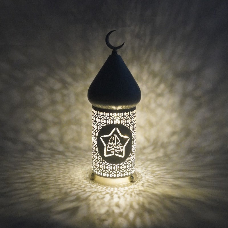 Led Lantern Eid Festival Ramadan Iron Lantern Middle East Decorative Arts And Crafts Decoration Bullet Head