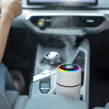 New Car Indoor Available Small USB Rainbow Humidifier Colorful Marquee Design Atomizer