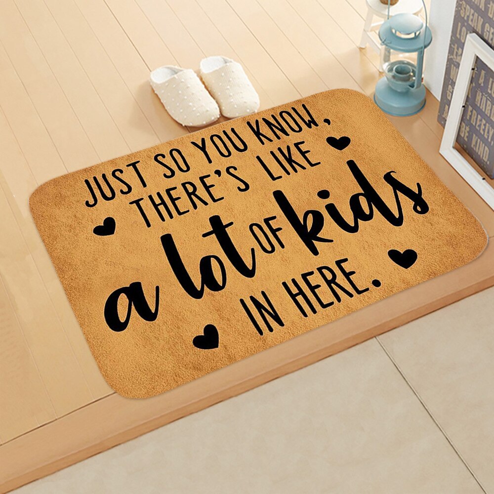 Welcome Doormat Entrance Anti-Slip Mat Hallway 10 Patterns Printed Carpet For Room Bedroom Home Kitchen Door Mat Art Pad