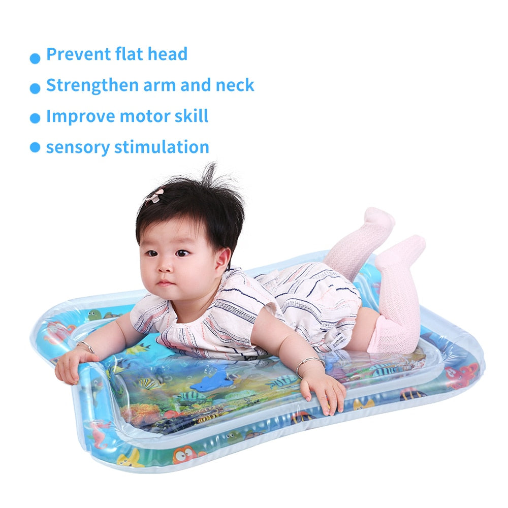 Baby Kids water play mat Inflatable thicken PVC infant Tummy Time Playmat Toddler Fun Activity Play Center water mat for babies