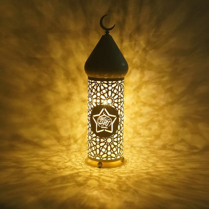 Led Lantern Eid Festival Ramadan Iron Lantern Middle East Decorative Arts And Crafts Decoration Bullet Head