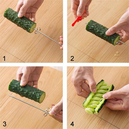 Vegetables Spiral Knife Potato Carrot Cucumber Salad Chopper Easy Spiral Screw Slicer Cutter Spiralizer Kitchen Tools