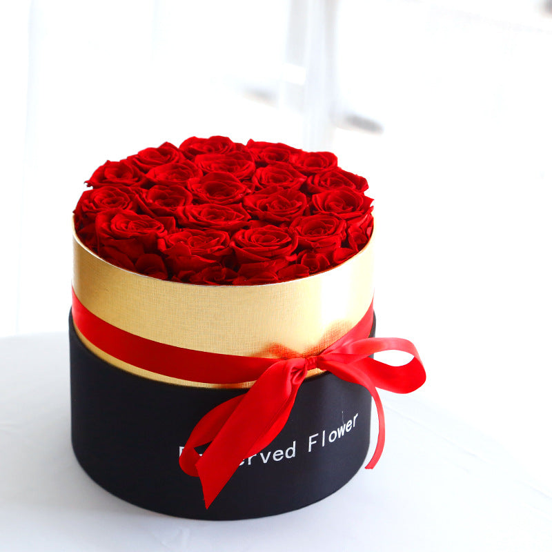 Preserved Flower Rose Gift Box Hug Bucket Christmas Tanabata Valentine's Day Gift