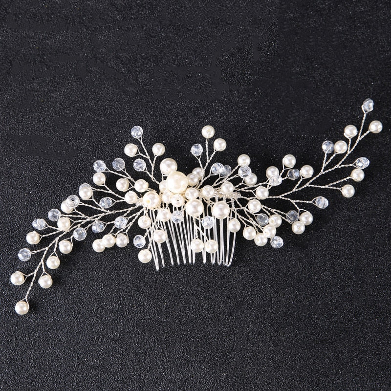 Bridal Hair Ornaments Fashion Hairwear Wedding Hair Accessories Comb for Hair Women Girl Headpiece Headdress Head Decoration Pin