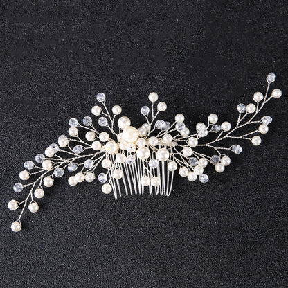 Bridal Hair Ornaments Fashion Hairwear Wedding Hair Accessories Comb for Hair Women Girl Headpiece Headdress Head Decoration Pin