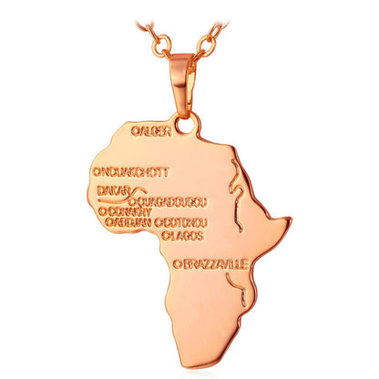 Map of Africa Necklaces