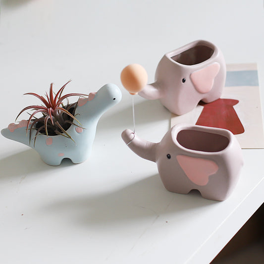 Succulent Ceramic Flower Pots Plant Pots Balcony Decoration