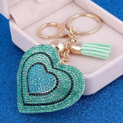 Romantic Heart Jewelry Keychain