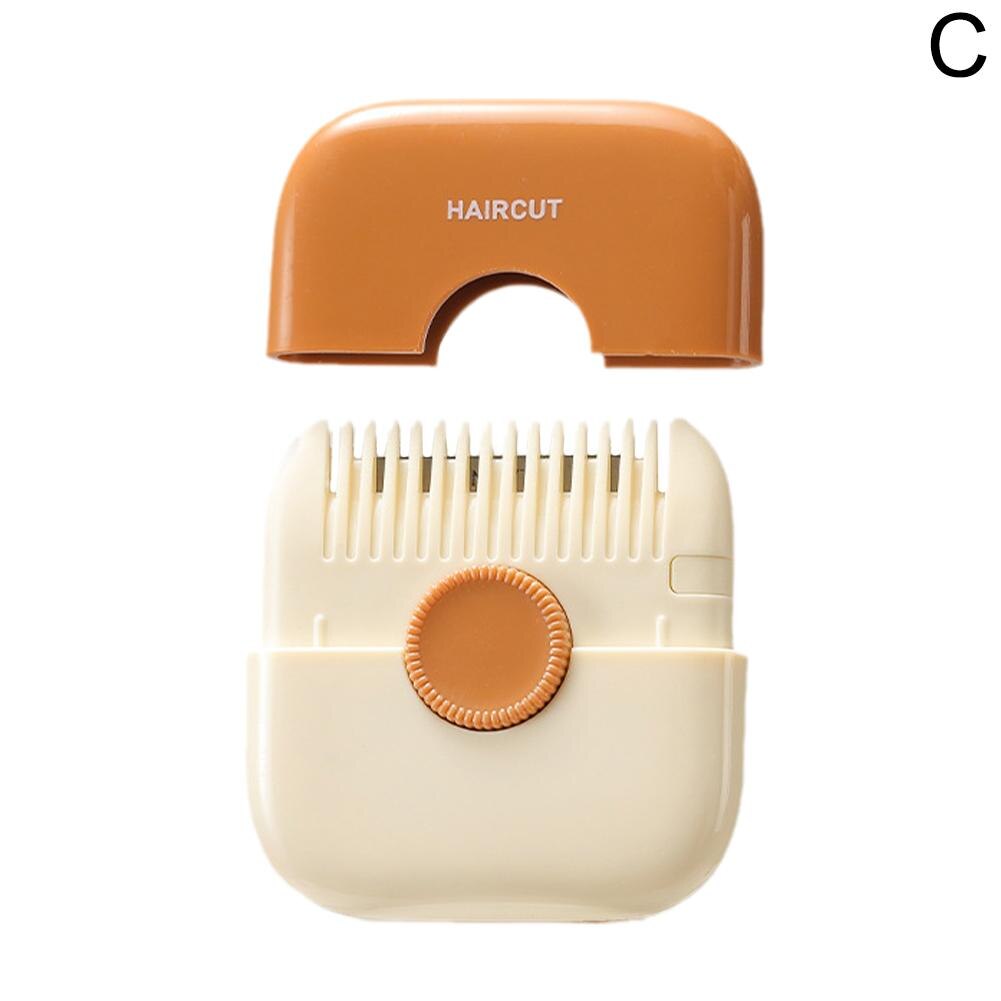 2 In 1 Hair Trimmer Bangs Trimmer  Mini Manual Hair Trimmer Comb Hair Razor Comb Cutter Portable Hair Cutting Comb Haircut Tool