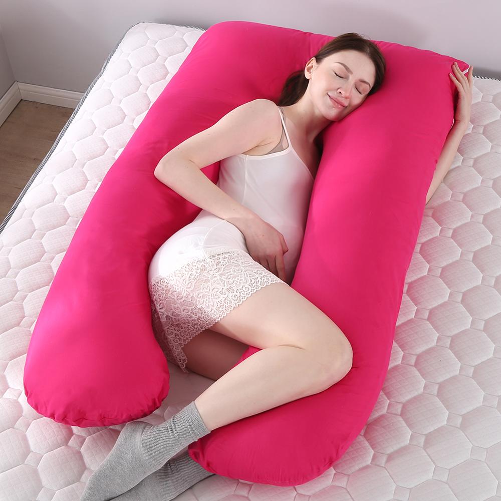 Pregnancy Pillow Bedding Full Body Pillow for Pregnant Women Comfortable U-Shape Cushion Long Side Sleeping Support Pillows