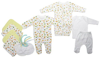 Neutral Newborn Baby 10 Pc Layette Baby Shower