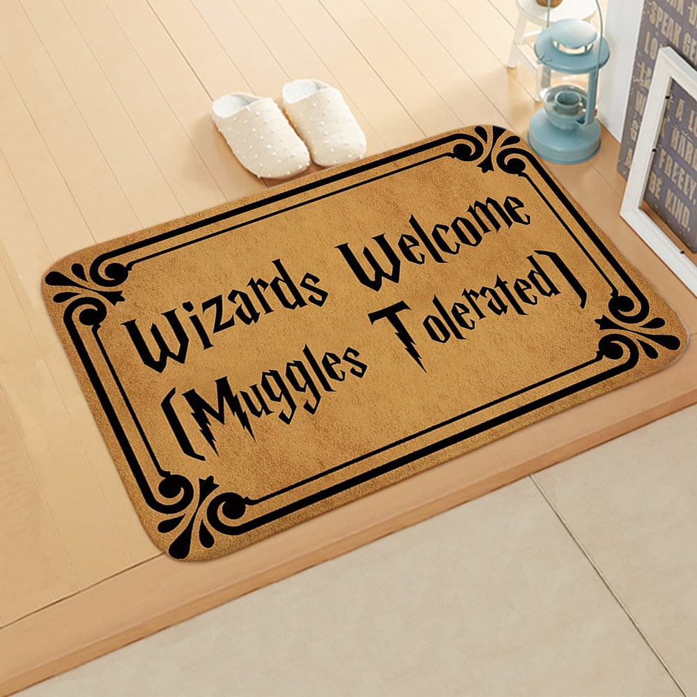 Welcome Doormat Entrance Anti-Slip Mat Hallway 10 Patterns Printed Carpet For Room Bedroom Home Kitchen Door Mat Art Pad