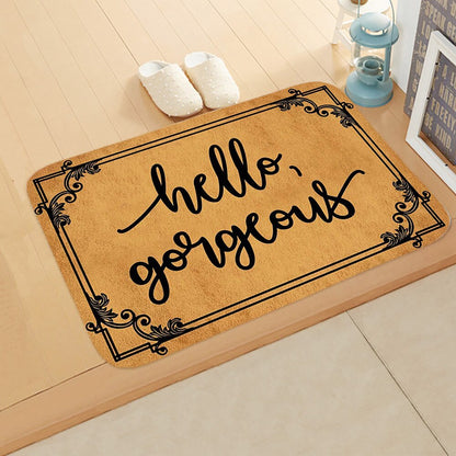 Welcome Doormat Entrance Anti-Slip Mat Hallway 10 Patterns Printed Carpet For Room Bedroom Home Kitchen Door Mat Art Pad