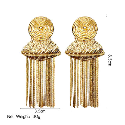 Tassel Earrings Metal Earrings Women's Personality Jewelry Earrings