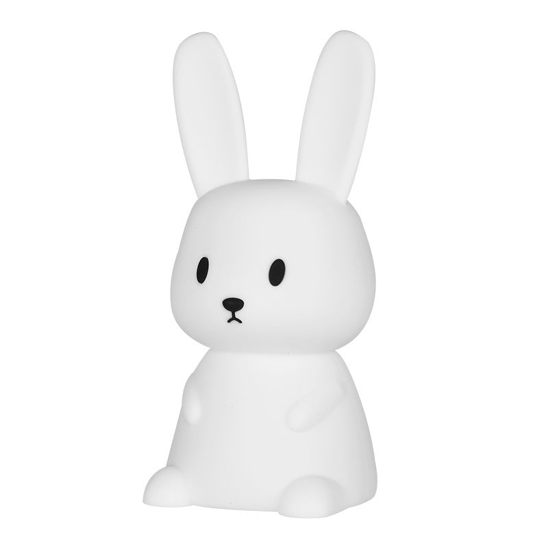 Rabbit Silicone Table Lamp Bedroom Bedside Lamp Sleeping Baby Feeding Eye Care Children Sleeping Paip Gradient Lamp