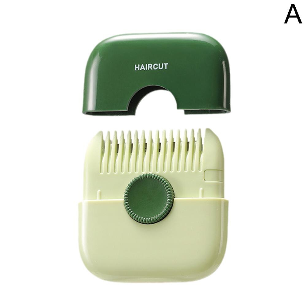 2 In 1 Hair Trimmer Bangs Trimmer  Mini Manual Hair Trimmer Comb Hair Razor Comb Cutter Portable Hair Cutting Comb Haircut Tool