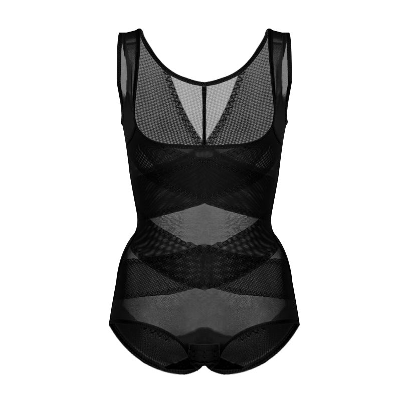 Ice Silk Belly and Hip Corset Body Underwear Ladies Triangle Buckle Body Shaper Bodysuit