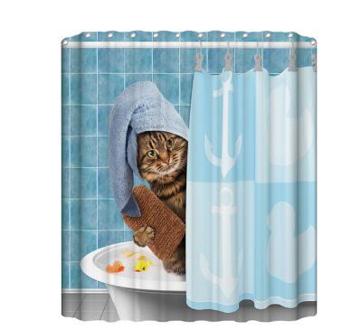 3D Colorful Shower Curtain Bathroom Curtain  Bath Decor Shower Curtains