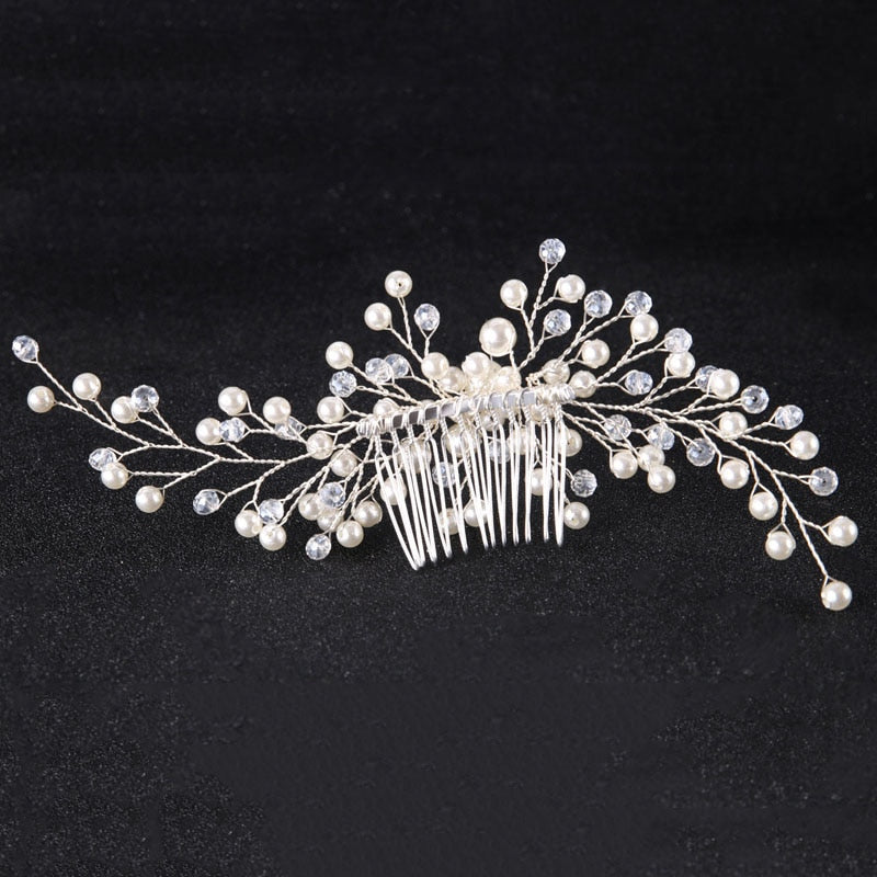 Bridal Hair Ornaments Fashion Hairwear Wedding Hair Accessories Comb for Hair Women Girl Headpiece Headdress Head Decoration Pin