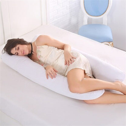 Pregnancy Pillow Bedding Full Body Pillow for Pregnant Women Comfortable U-Shape Cushion Long Side Sleeping Support Pillows