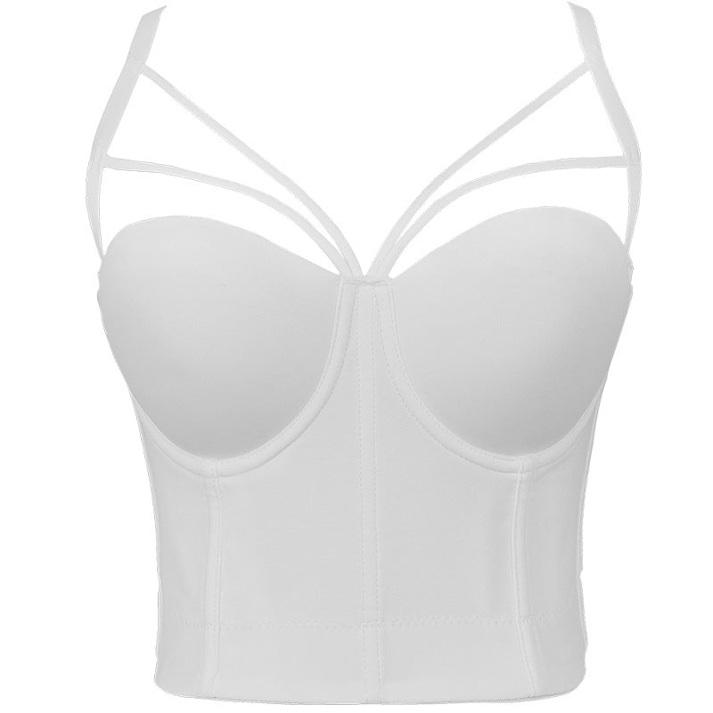 Triangle Camisole Female Shaping Corset Cotton Underwear With Steel Ring Open Back Can Be Worn Daily