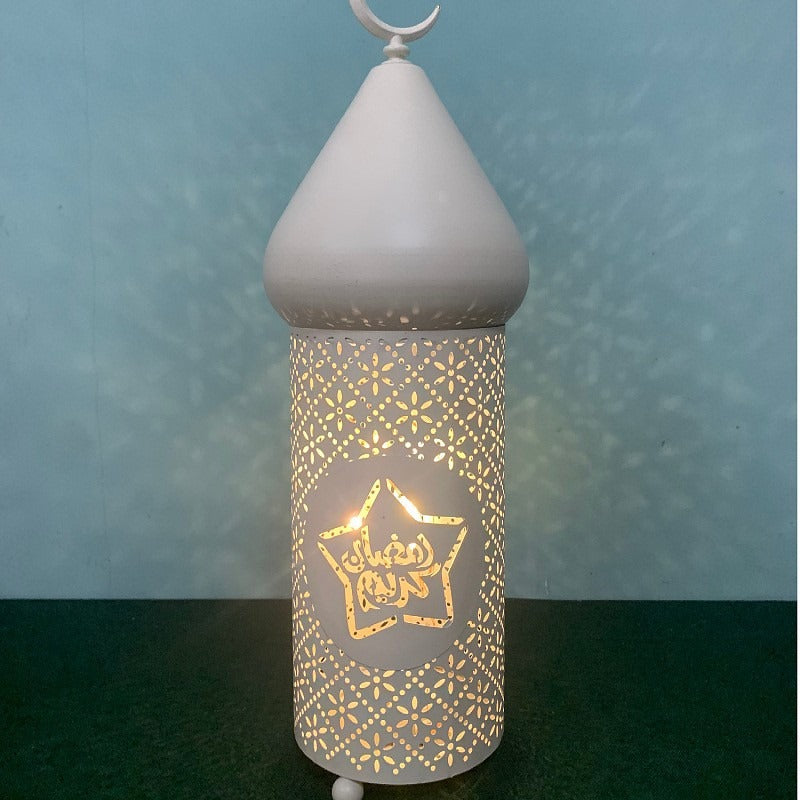 Led Lantern Eid Festival Ramadan Iron Lantern Middle East Decorative Arts And Crafts Decoration Bullet Head