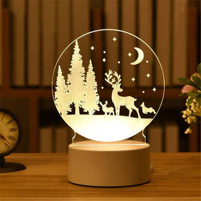 3D Night Light LED Table Light Creative Gift Bedhead Light Small Gift Valentine's Day Children's Day Gift