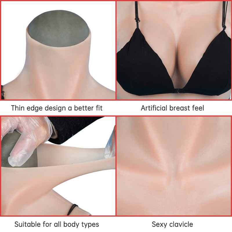 Silicone Breast Prostheses For Women's Lightweight Men's Anchor Cos Oversized Sexy Cross Dressing Fake Breasts