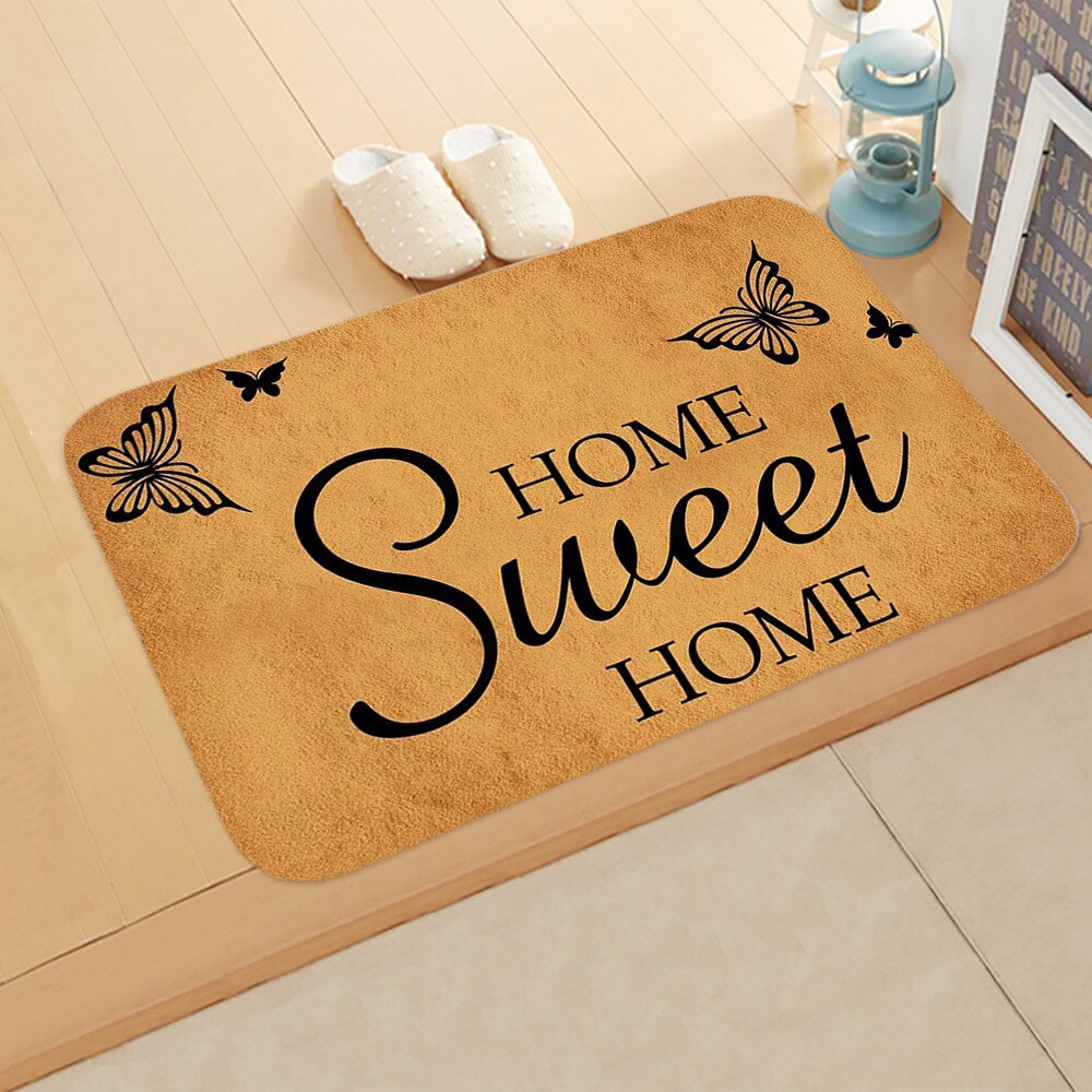 Welcome Doormat Entrance Anti-Slip Mat Hallway 10 Patterns Printed Carpet For Room Bedroom Home Kitchen Door Mat Art Pad