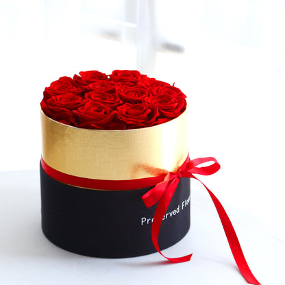 Preserved Flower Rose Gift Box Hug Bucket Christmas Tanabata Valentine's Day Gift