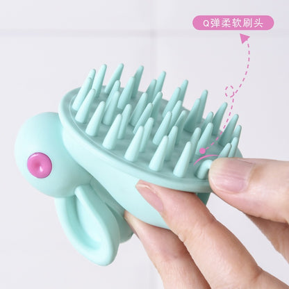 Soft gel shampoo, scalp, children's massage brush, shampoo comb, adult shampoo, massager, hair smoothing comb, beauty tool