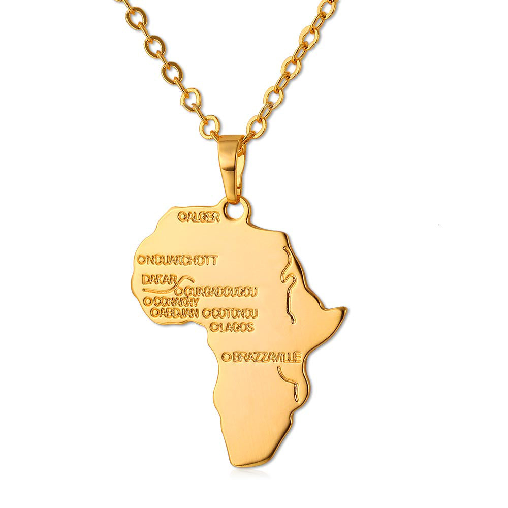 Map of Africa Necklaces