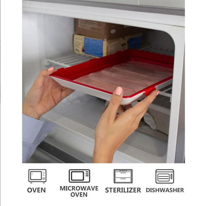 Creative Food Preservation Tray  Food Fresh Keeping  Fresh Spacer Organizer Food Preservate Refrigerator Food Storage Container