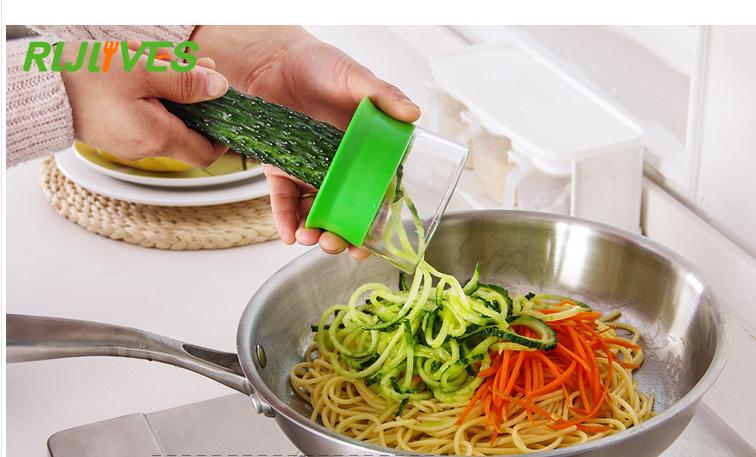 Vegetable Fruit Spiral Slicer Carrot Cucumber Grater Spiral Blade Cutter Salad Tools